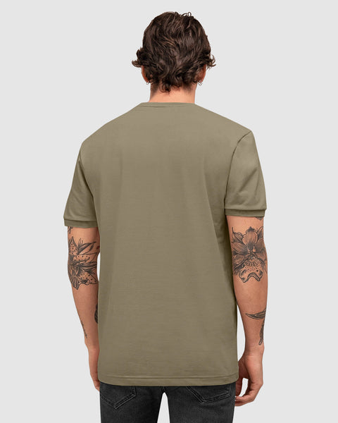 Camiseta manga corta tipo Henley#color_607-verde-medio