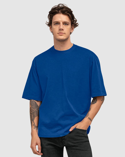 Camiseta manga corta oversized#color_052-azul-medio