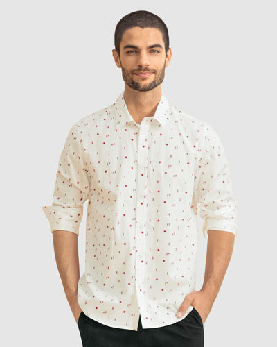 Camisa manga larga con botones#color_132-blanco-estampado