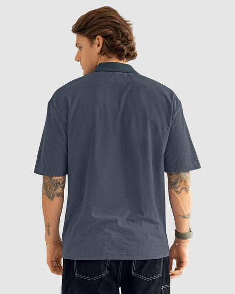 Camiseta tipo polo oversized#color_245-gris-claro