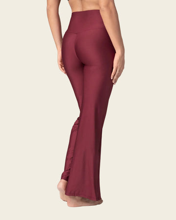 Legging bota recta con compresión de abdomen#color_c34-vino