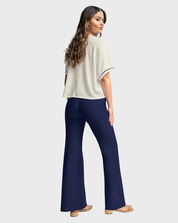 Legging bota recta con compresión de abdomen