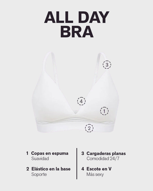 Brasier ultracómodo sin varillas ni estructuras internas