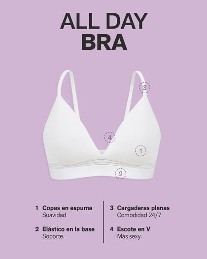 Brasier ultracómodo sin varillas ni estructuras internas