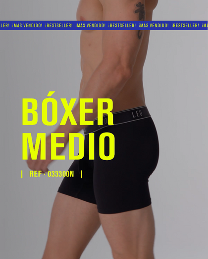Bóxer medio diseño ergonómico ultrafresco y cómodo en microfibra