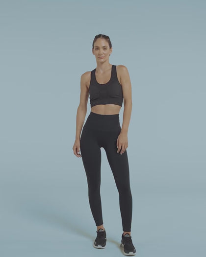 Legging deportivo tiro alto de compresión y de secado rápido