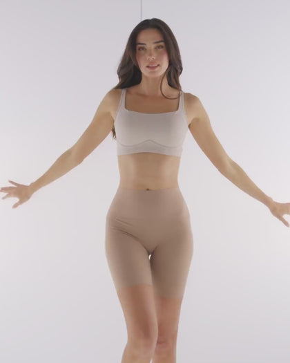 Bóxer tipo short de apariencia invisible con fajón antideslizante#all_variants