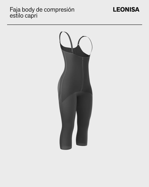 Faja body estilo capri de cubrimiento total