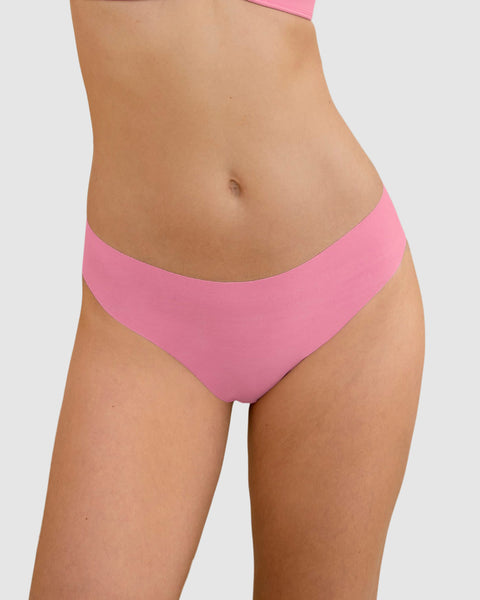 Panty brasilera invisible ultraplano sin elásticos y de pocas costuras#color_951-rosado