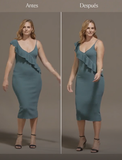 Faja pantalón de tiro alto y compresión de abdomen invisible en glúteos