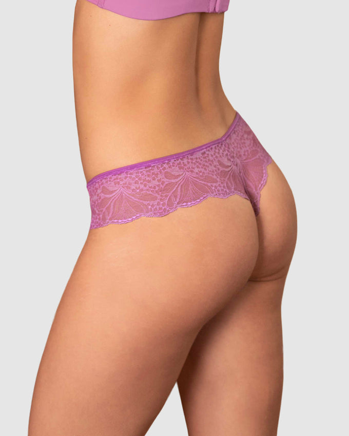 Panty estilo tanga brasilera con laterales y encaje#color_353-rosa-medio