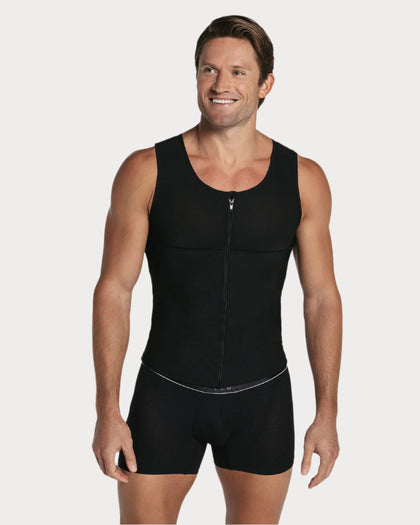 Chaleco masculino de compresión fuerte en PowerSlim®