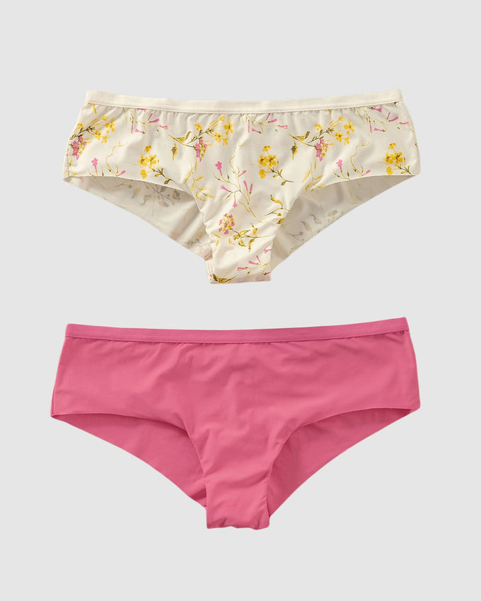 Paquete x 2 panties cacheteros ultralivianos y suaves#color_s06-estampado-botanico-rosado