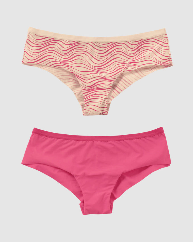 Paquete x 2 panties cacheteros ultralivianos y suaves#color_s08-estampado-ondas-rosado