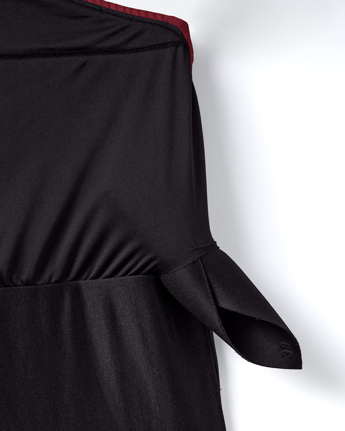 Vestido de baño entero de un solo hombro y control medio de abdomen#color_700-negro