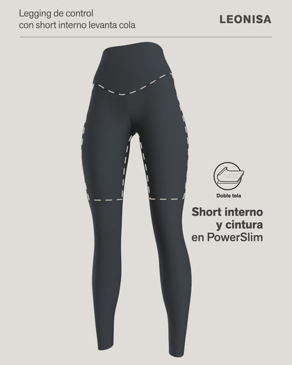 Legging de control fuerte con short interno que realza los glúteos#all_variants
