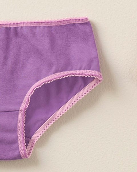 Paquete x3 panties clásicos en algodón suave para niña#color_s24-mariposas-rosa-oscuro-lila