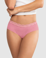 Panty hipster con SmartLace® en cintura tiro medio#color_348-rosa-medio