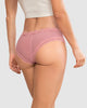 Panty cachetero en tul con toques de encaje suave al tacto#color_348-rosa-medio