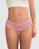 Panty cachetero en tul con toques de encaje suave al tacto#color_348-rosa-medio