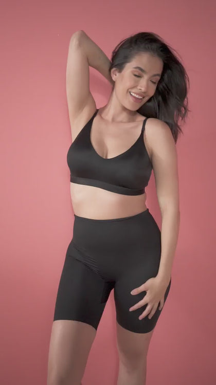 Faja pantalón invisible de compresión de abdomen efecto levanta glúteos